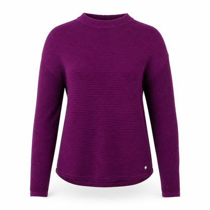 Garcia Womens Purple  Knit Pullover Jumper Size XS