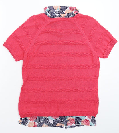 Womens UK Size 12 Per Una Pink Pullover Jumper