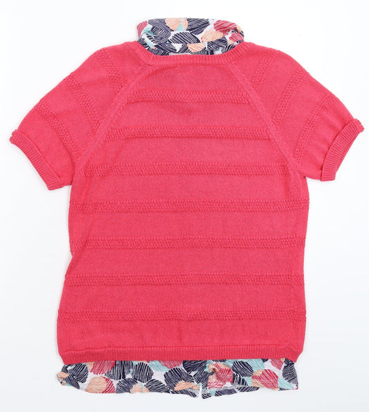 Womens UK Size 12 Per Una Pink Pullover Jumper