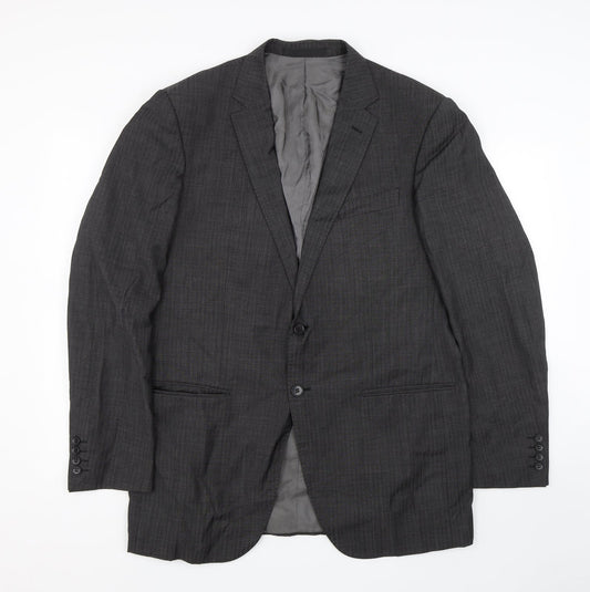Mens UK Size 42 M&S Regular Black Suit Jacket