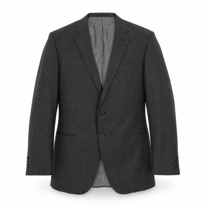 Marks & Spencer Mens Black Striped  Jacket Suit Size 42