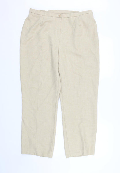 Classic Womens Beige   Trousers  Size 18 L27 in