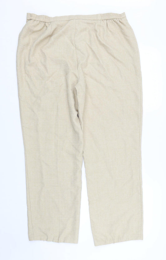 Classic Womens Beige   Trousers  Size 18 L27 in
