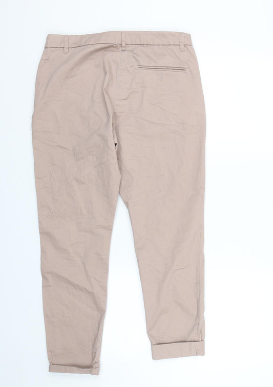 Womens UK Size 10 H&M Regular Fit  Pink Trousers