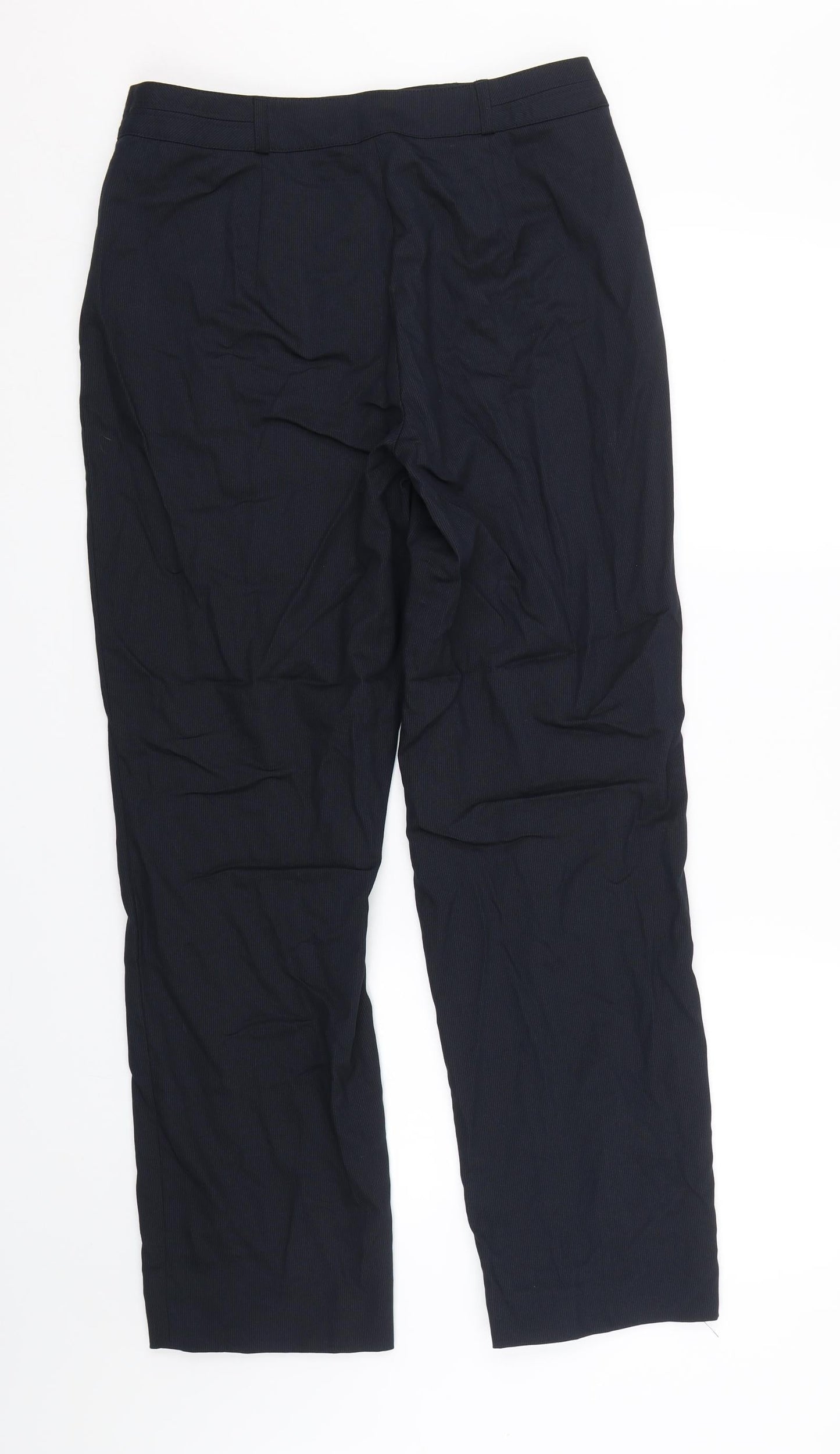 Gerry Weber Womens Blue Striped  Trousers  Size 12 L28 in