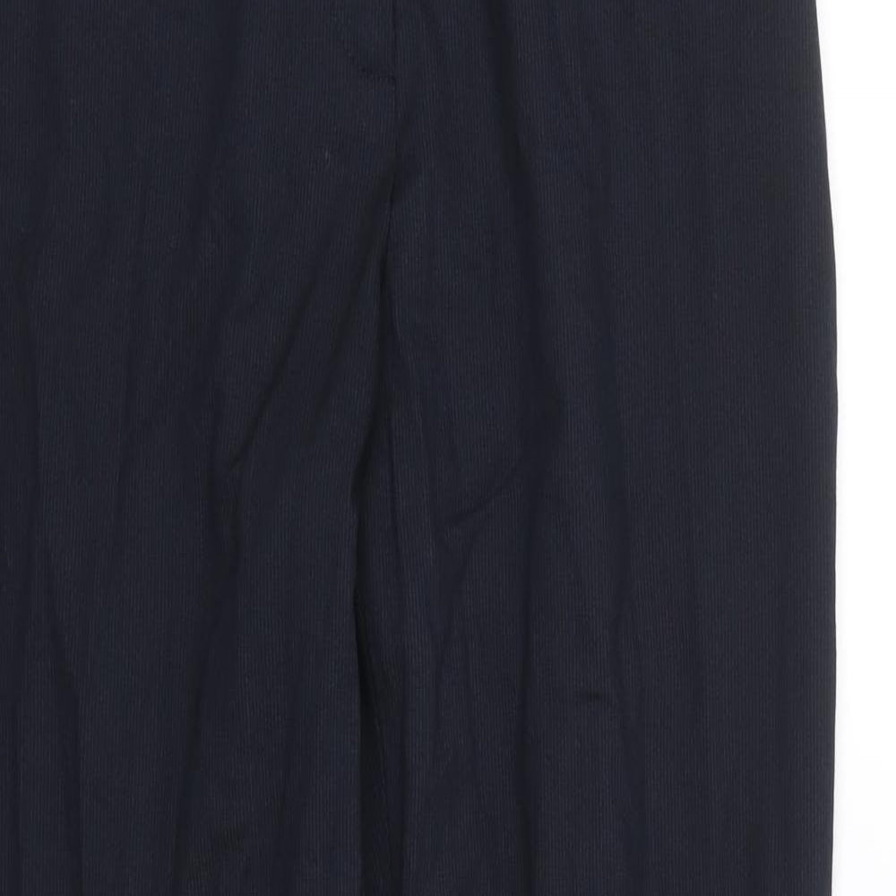 Gerry Weber Womens Blue Striped  Trousers  Size 12 L28 in