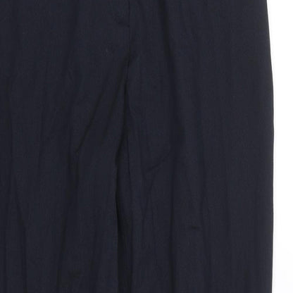 Gerry Weber Womens Blue Striped  Trousers  Size 12 L28 in