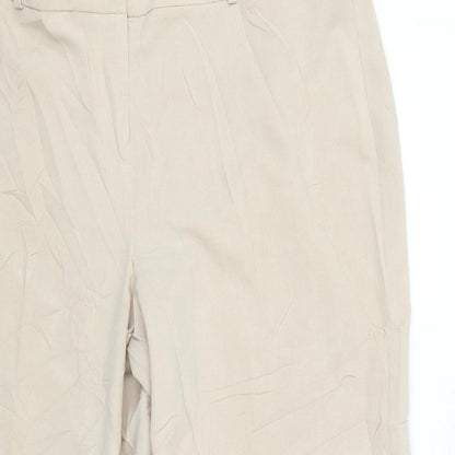 Glamorosa Womens Beige   Trousers  Size 18 L25 in