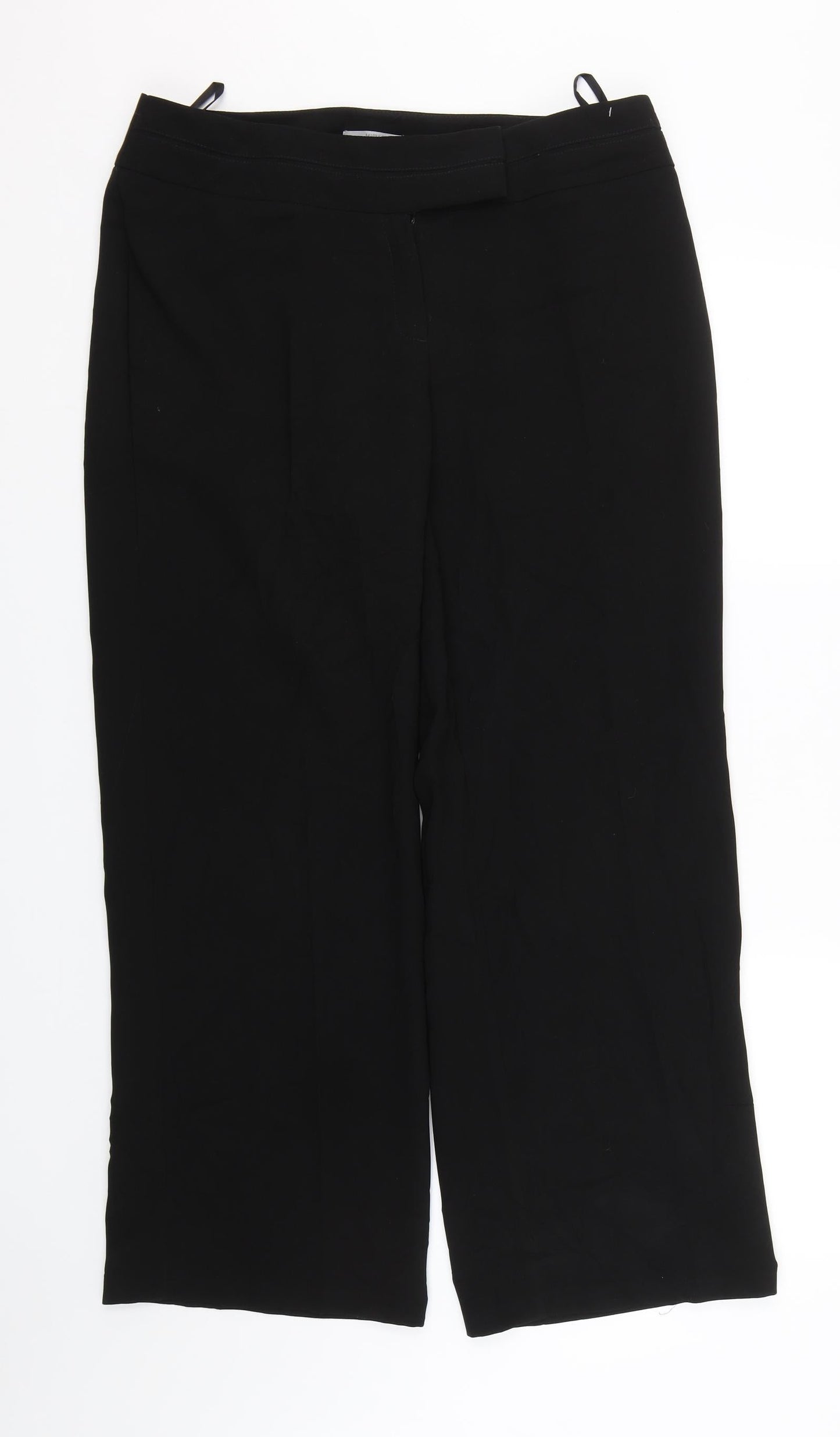 Womens UK Size 14 M&S Regular Fit  Black Trousers