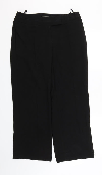 Womens UK Size 14 M&S Regular Fit  Black Trousers