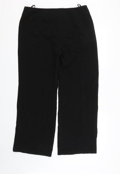 Womens UK Size 14 M&S Regular Fit  Black Trousers