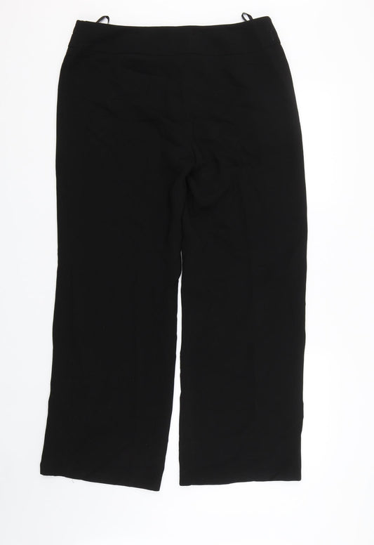 Womens UK Size 14 M&S Regular Fit  Black Trousers