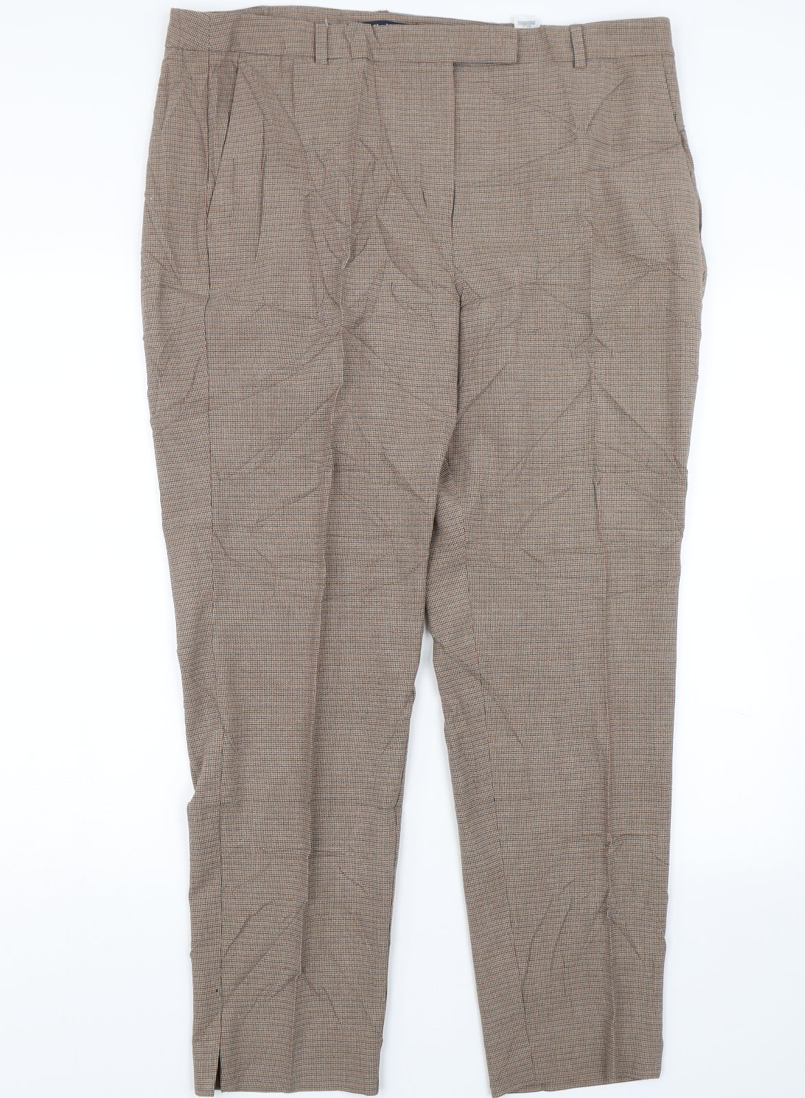 Womens UK Size 18 M&S Regular Fit  Brown Trousers