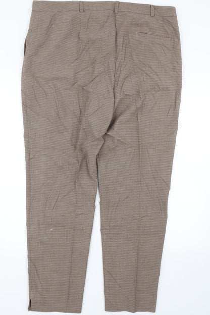 Womens UK Size 18 M&S Regular Fit  Brown Trousers