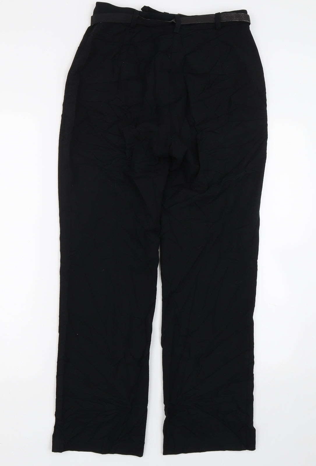 Womens UK Size 10 M&S Regular Fit  Black Trousers