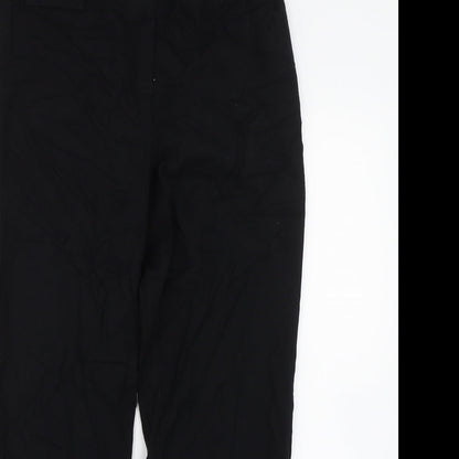 Womens UK Size 10 M&S Regular Fit  Black Trousers