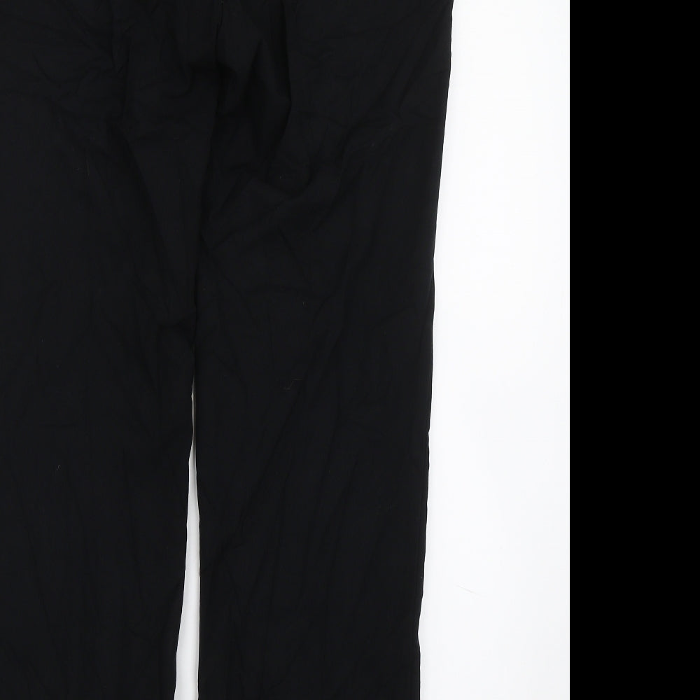 Womens UK Size 10 M&S Regular Fit  Black Trousers