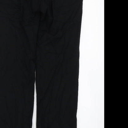 Womens UK Size 10 M&S Regular Fit  Black Trousers