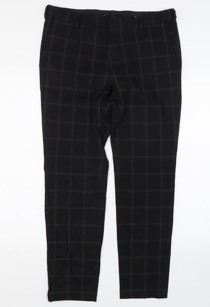 Womens UK Size 32 H&M Regular Fit  Black Trousers
