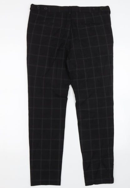 Womens UK Size 32 H&M Regular Fit  Black Trousers