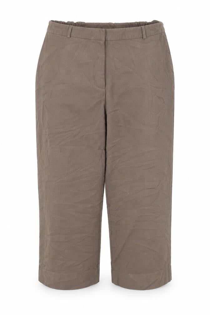 Essentials Collection Womens Brown   Cropped Trousers Size 20 L23 in