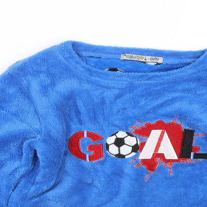 Chill out Boys Blue    Pyjama Top Size 8-9 Years  - Football