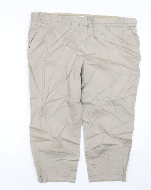 George Womens Beige   Trousers  Size 20 L20 in