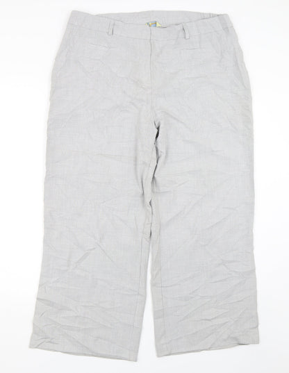 Womens UK Size 18 Agenda Regular Fit  Grey Trousers