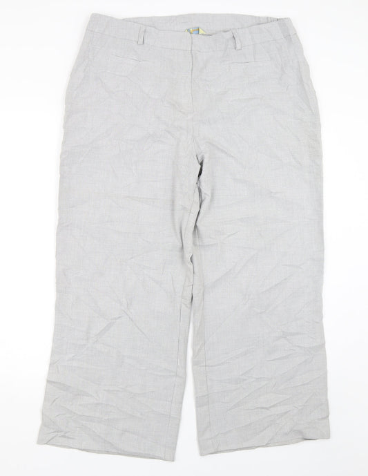 Womens UK Size 18 Agenda Regular Fit  Grey Trousers