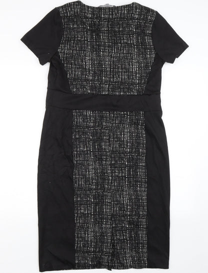 Lavita Womens Black   T-Shirt Dress  Size 14