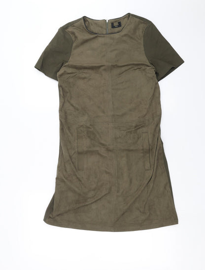 Preworn Womens Green   T-Shirt Dress  Size 8