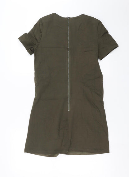 Preworn Womens Green   T-Shirt Dress  Size 8