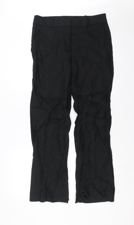 TU Womens Black   Trousers  Size 12 L31 in