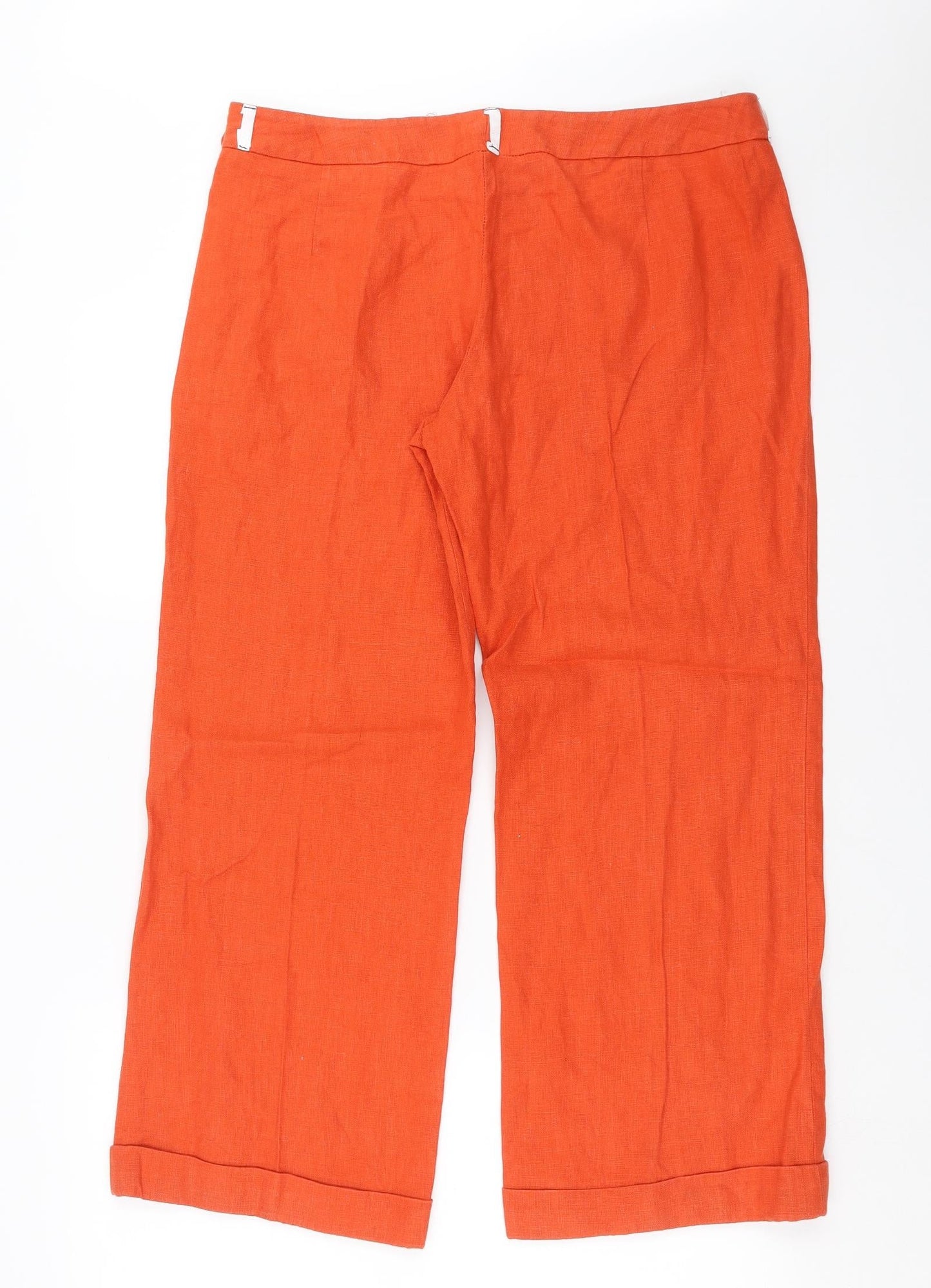 Bortex Womens Orange   Trousers  Size 14 L26 in