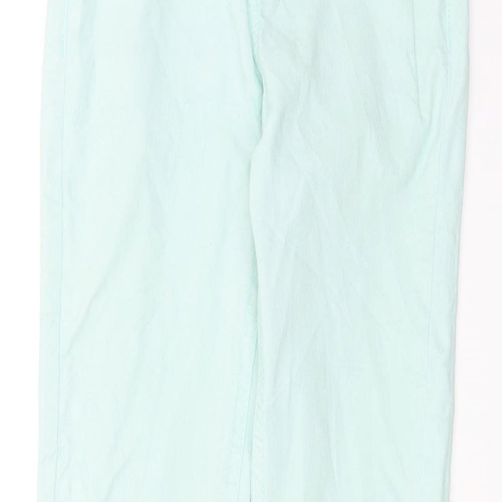 Womens UK Size 2XS SINSAY Extra-Slim Fit Skinny Green Jeans