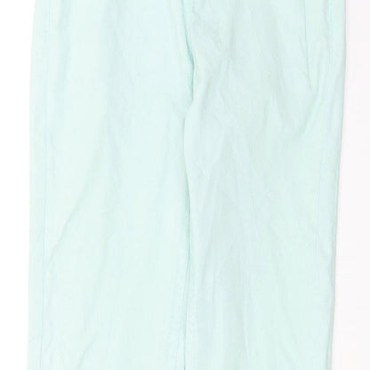 Womens UK Size 2XS SINSAY Extra-Slim Fit Skinny Green Jeans