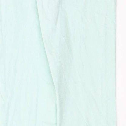 Womens UK Size 2XS SINSAY Extra-Slim Fit Skinny Green Jeans