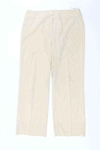 BOGTEX Womens Beige   Trousers  Size 14 L27 in
