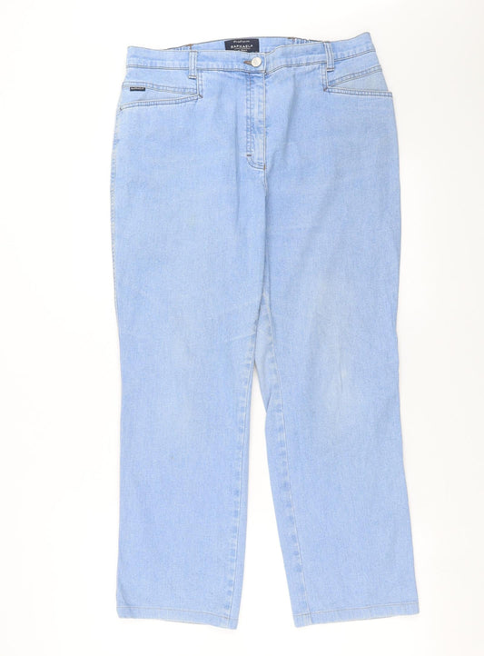 BRAX Womens Blue  Denim Straight Jeans Size 34 in L26 in