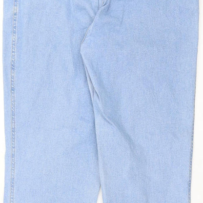 BRAX Womens Blue  Denim Straight Jeans Size 34 in L26 in
