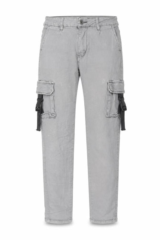 Womens UK Size L Preworn Slim Fit Capri Grey Jeans