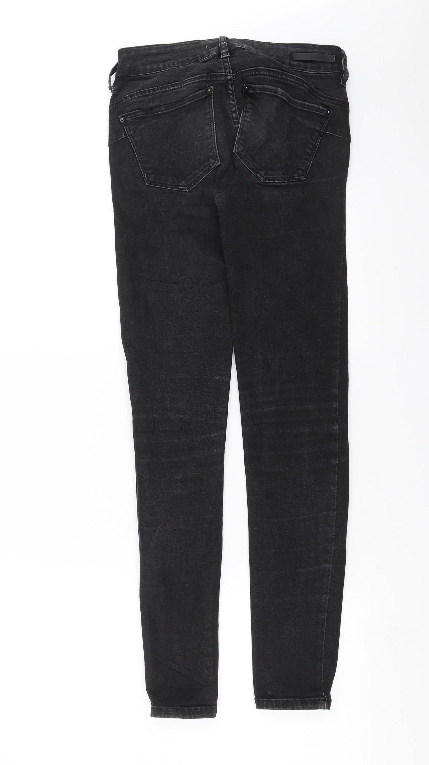 Pull&Bear Womens Black  Denim Skinny Jeans Size 6 L30 in
