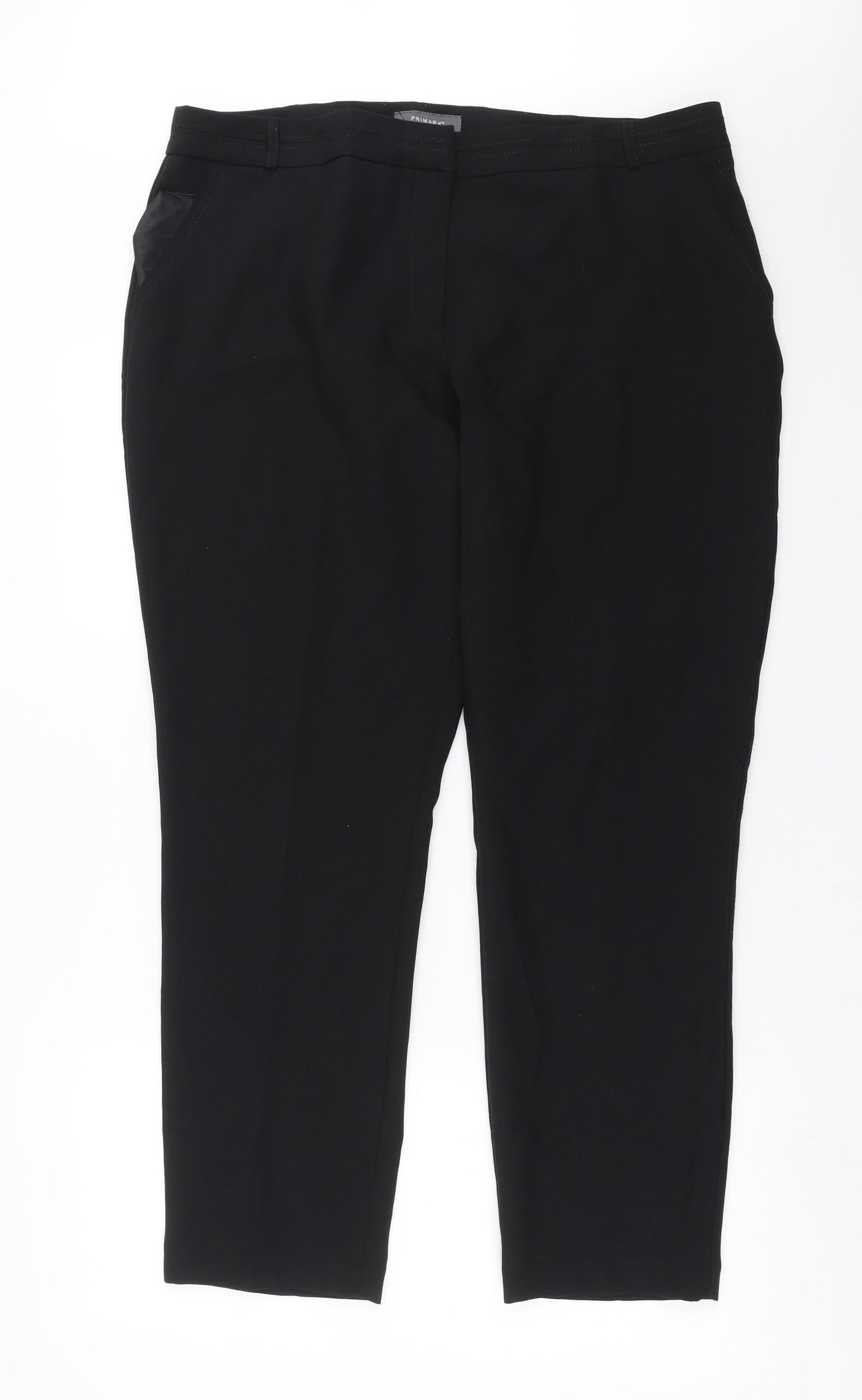 Primark Womens Black   Trousers  Size 18 L29 in