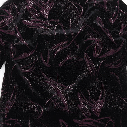 Womens UK Size 12 BM Black Basic Blouse