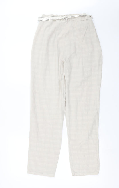 Womens UK Size 28 in Preworn Regular Fit  Beige Trousers