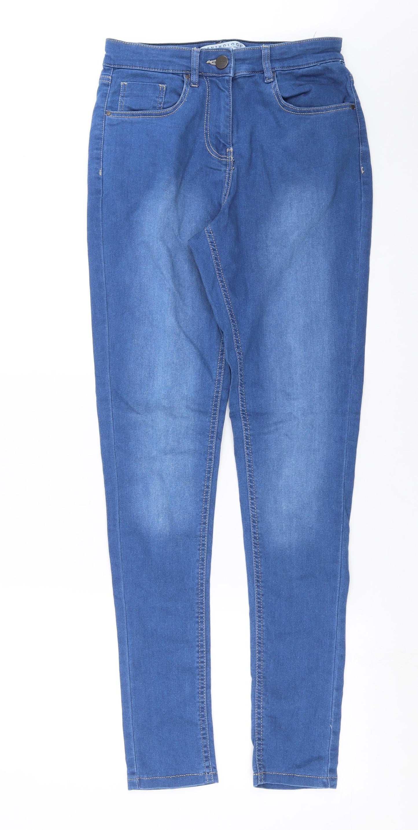 Anthology Womens Blue  Denim Skinny Jeans Size 12 L32 in