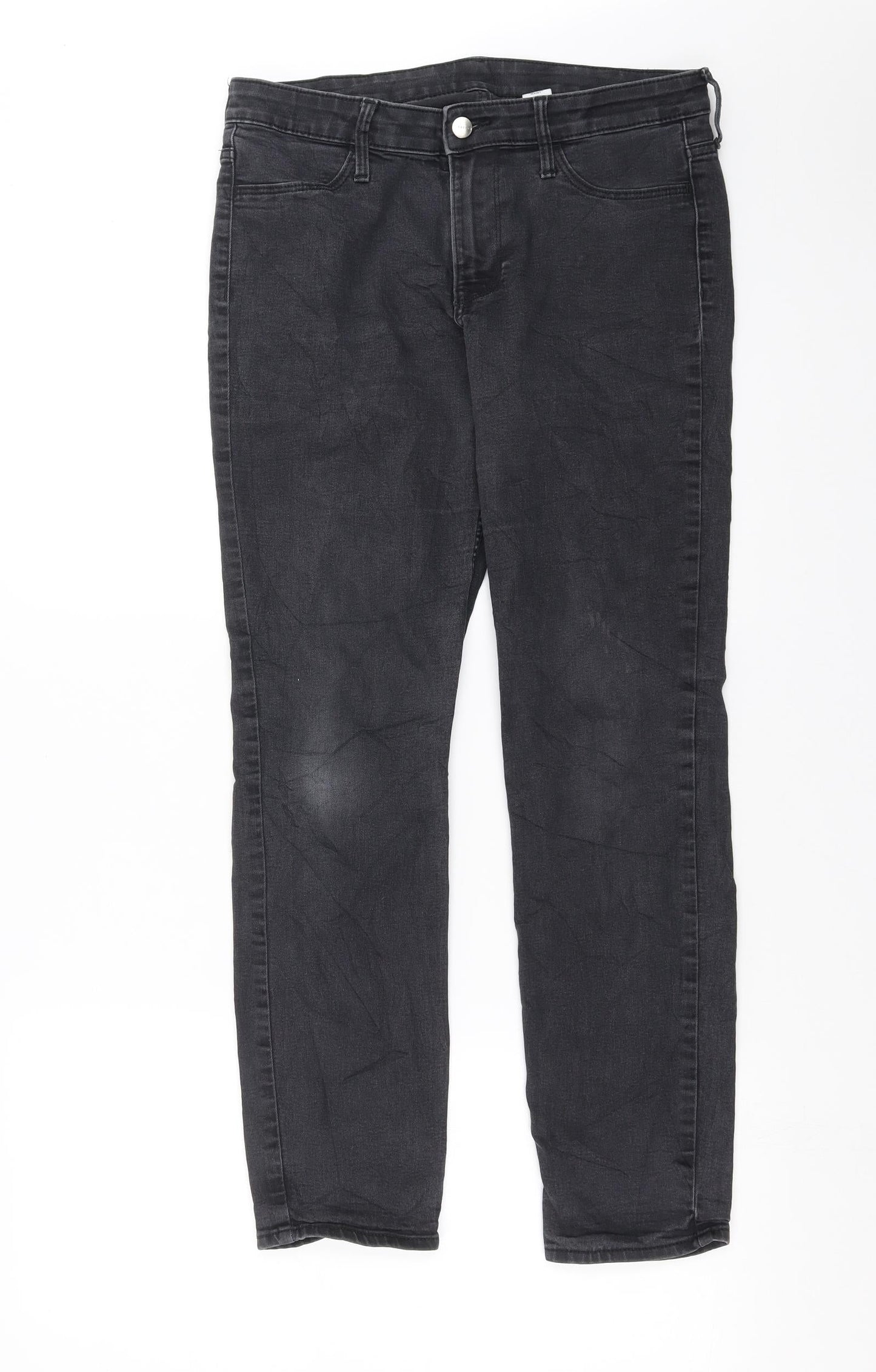 Womens UK Size 30 in H&M Extra-Slim Fit Skinny Grey Jeans