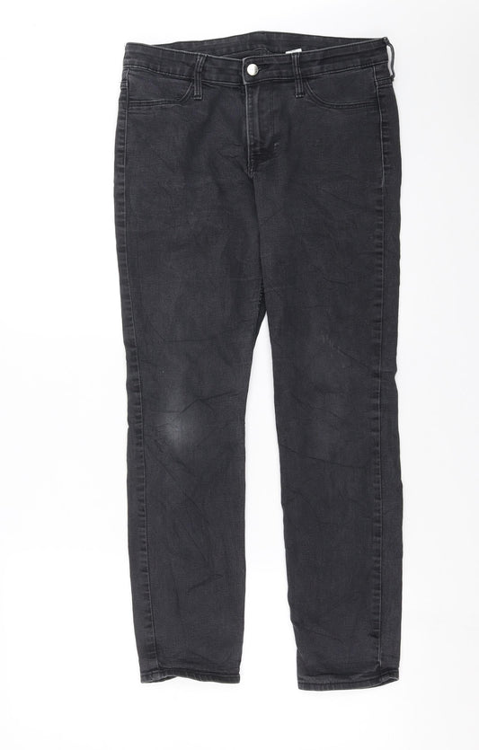 Womens UK Size 30 in H&M Extra-Slim Fit Skinny Grey Jeans