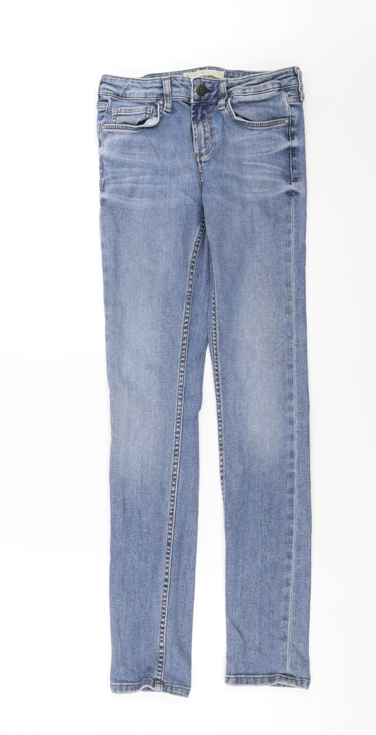 Topshop Womens Blue  Denim Skinny Jeans Size 26 in L30 in