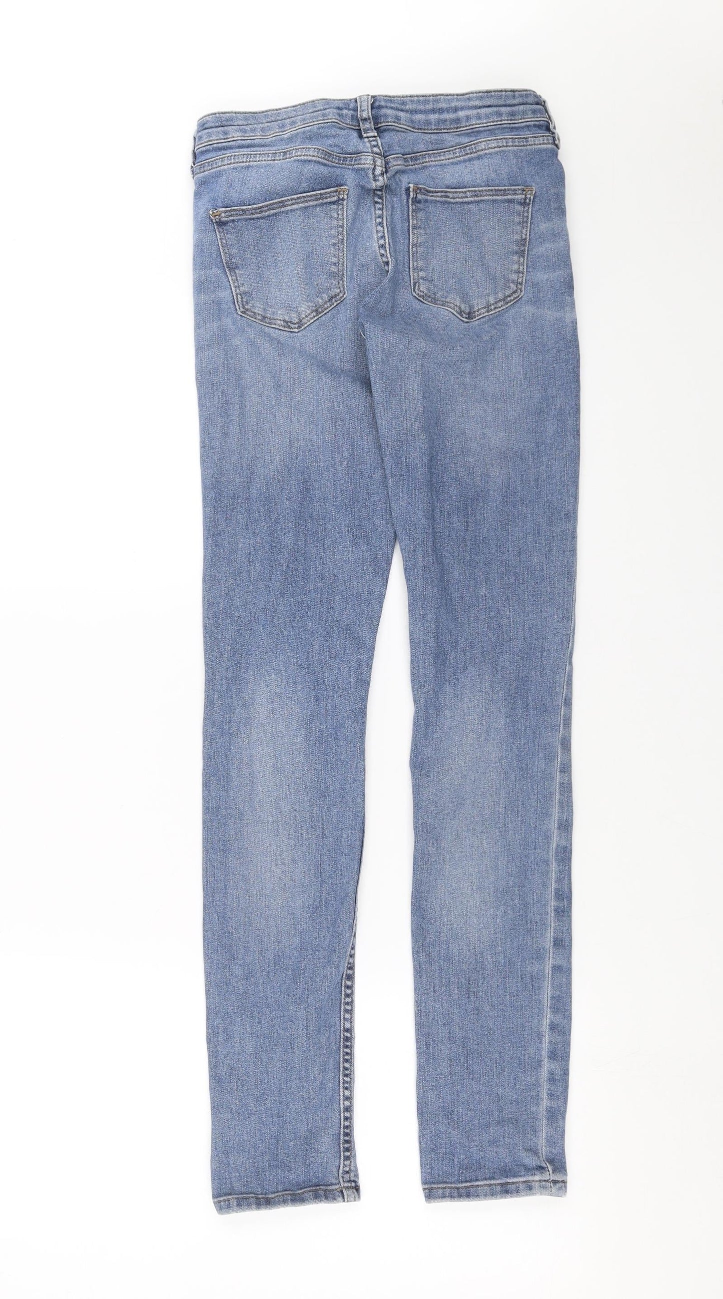Topshop Womens Blue  Denim Skinny Jeans Size 26 in L30 in